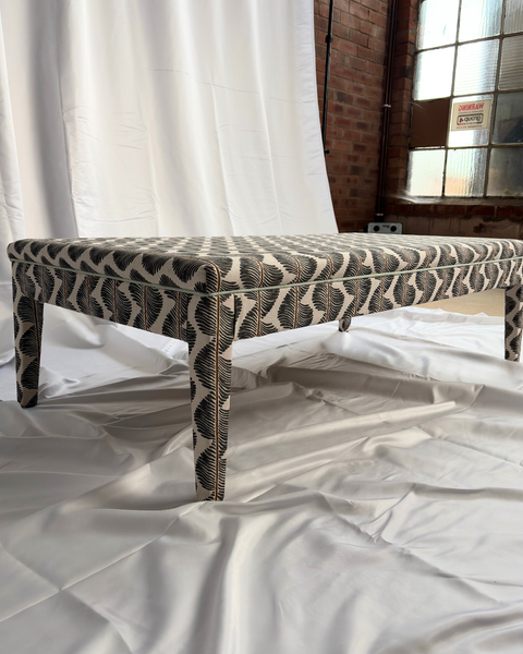 Honey ottoman in Romo Aubin in Chia