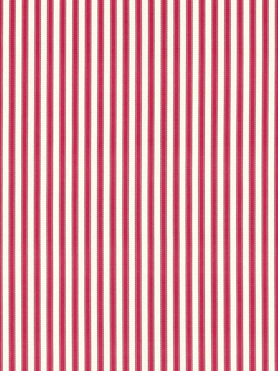 Honey ottoman in Sanderson  Pinetum Stripe Red