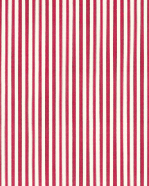 Honey ottoman in Sanderson  Pinetum Stripe Red