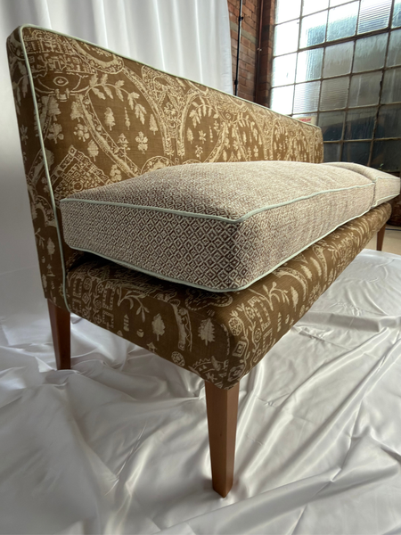 220cm Emily banquette in Sanderson Topiary