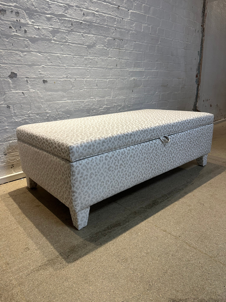 Grace Storage Ottoman in Andrew Martin Wildcat storm