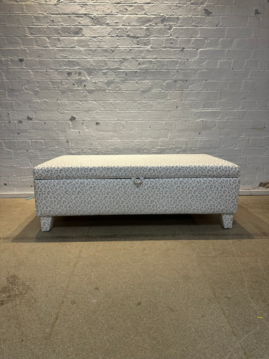 Grace Storage Ottoman in Andrew Martin Wildcat storm