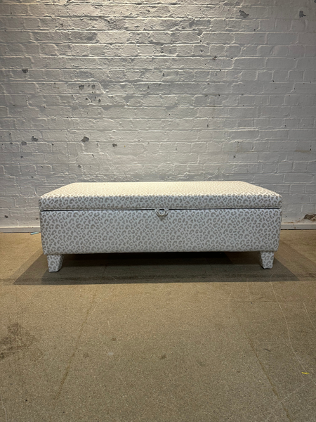 Grace Storage Ottoman in Andrew Martin Wildcat storm