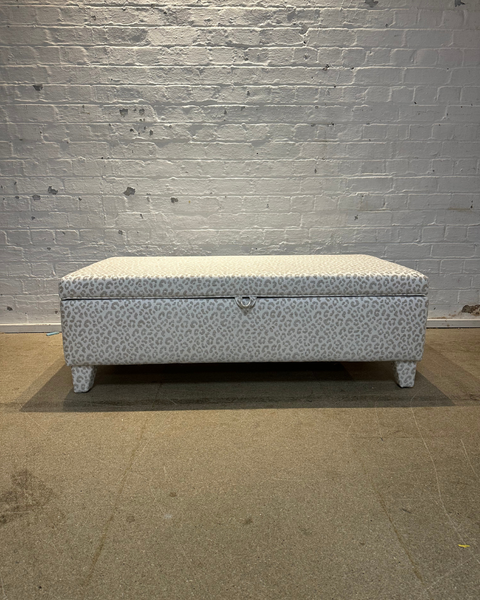 Grace Storage Ottoman in Andrew Martin Wildcat storm