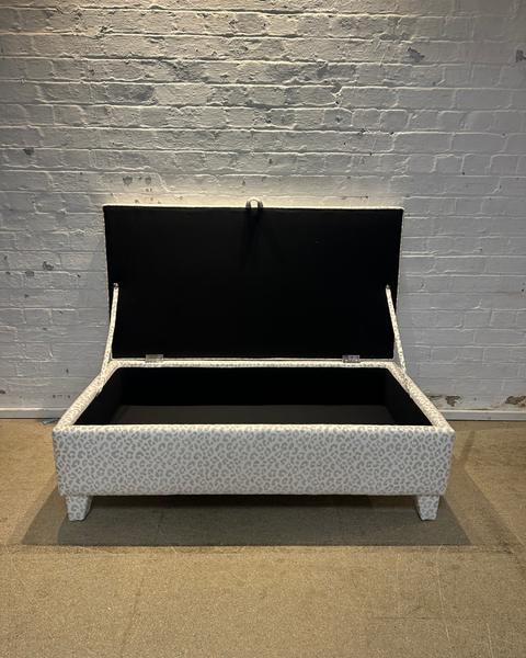 Grace Storage Ottoman in Andrew Martin Wildcat storm
