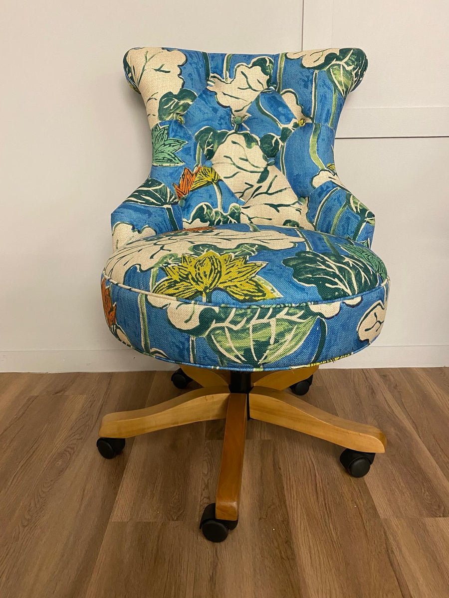 Bespoke Selma Home Office Upholstered Desk Chair Any Fabric