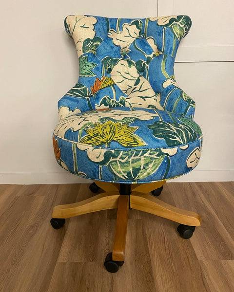 Bespoke Selma Home Office Upholstered Desk Chair Any Fabric