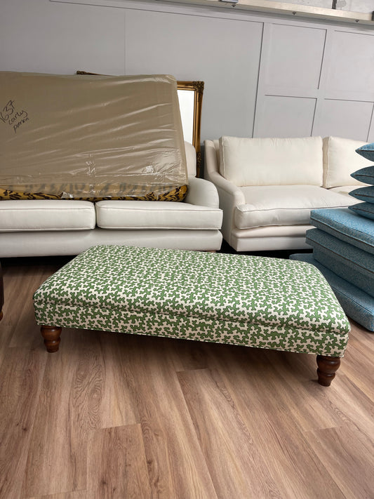 Bryher Classic Ottoman in Any Sibyl Colefax Squiggle Colourway