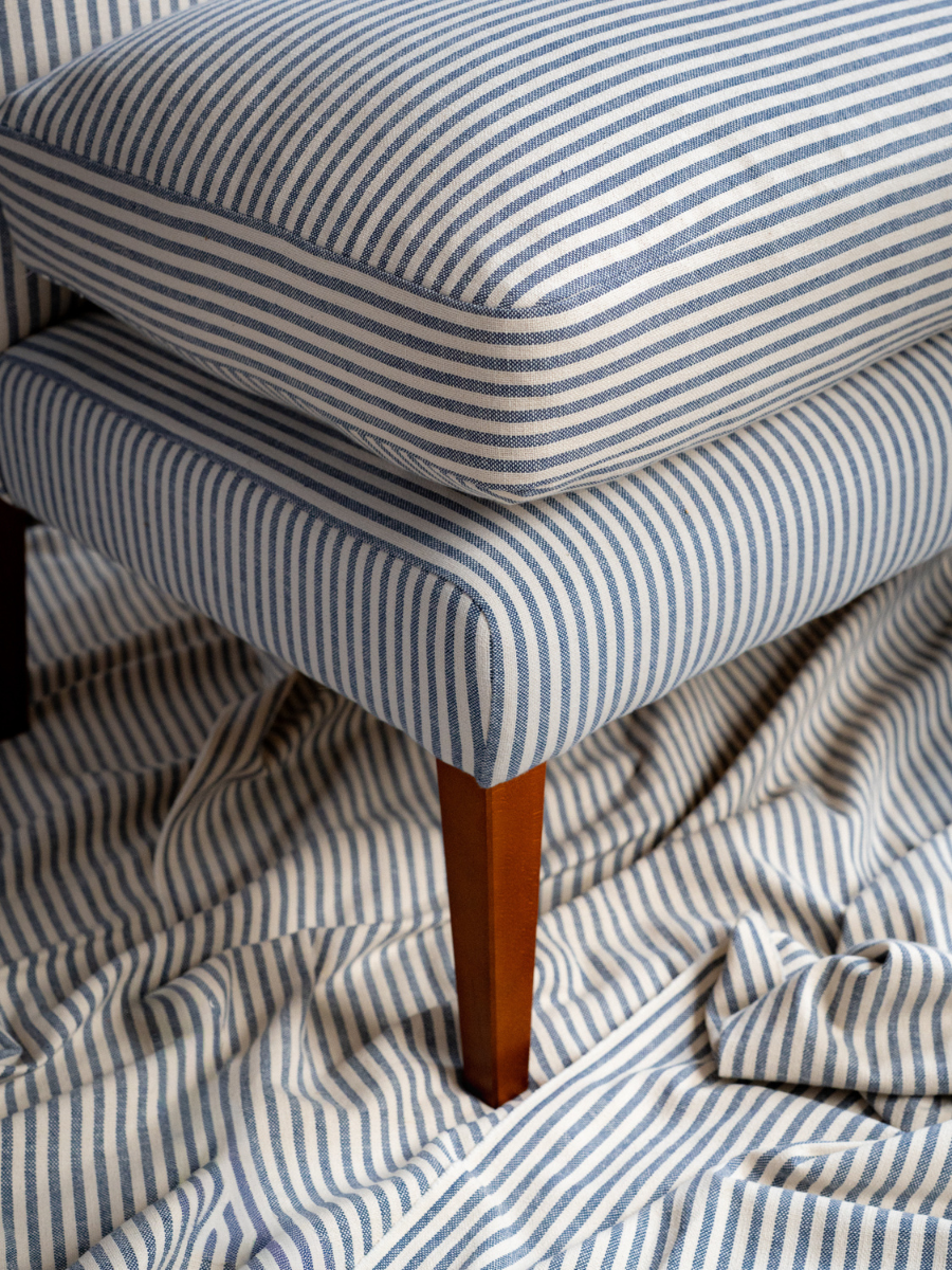 Navy Blue Emily Banquette available in 3 sizes Off The Roll