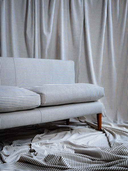 Navy Blue Emily Banquette available in 3 sizes Off The Roll