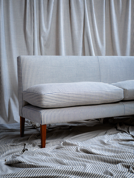 Navy Blue Emily Banquette available in 3 sizes Off The Roll