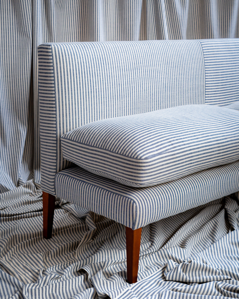 Navy Blue Emily Banquette available in 3 sizes Off The Roll