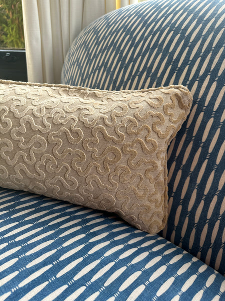 Schumacher mini bolster cushion