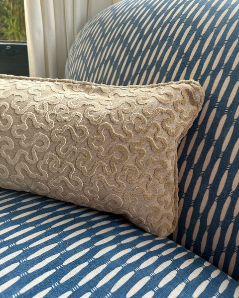 Schumacher mini bolster cushion