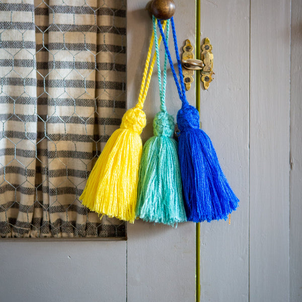 3 Handmade Moroccan Wool Tassels - The House Upstairs