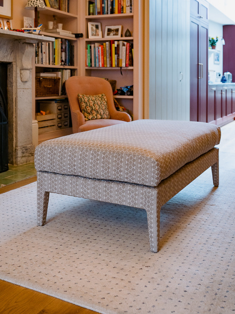 Custom Honey Lux Ottoman