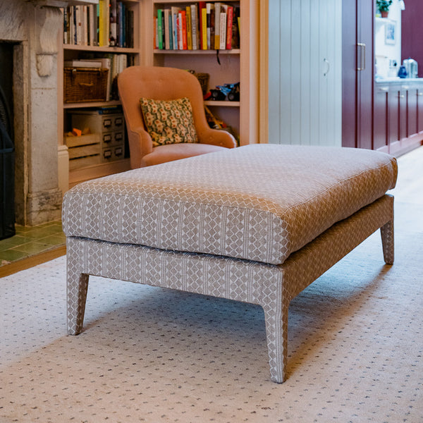 Custom Honey Lux Ottoman
