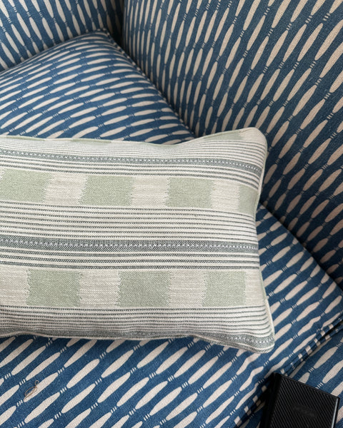 Lost and found mini bolster cushion