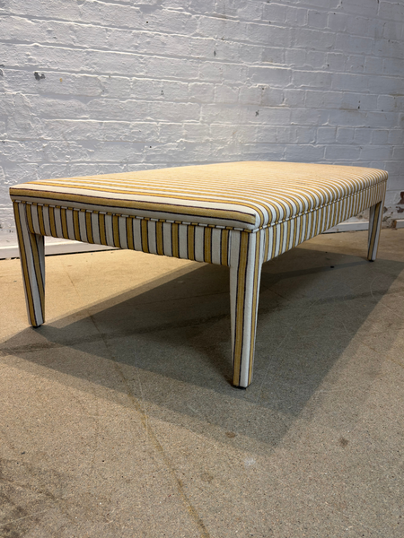 Vanrenen Hanbury, Standen stripe in Saffron - Honey ottoman