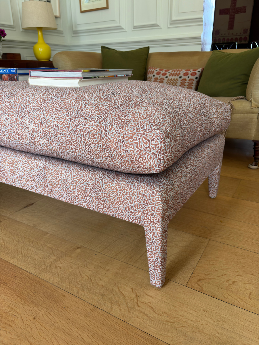 Evie ottoman in Franquemont Java in Rust