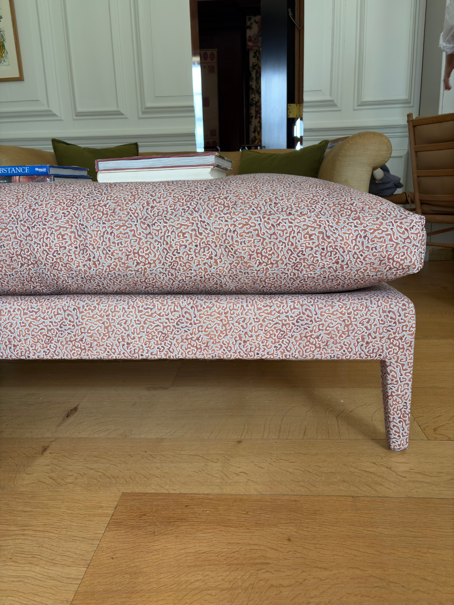Evie ottoman in Franquemont Java in Rust