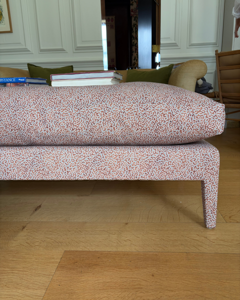 Evie ottoman in Franquemont Java in Rust