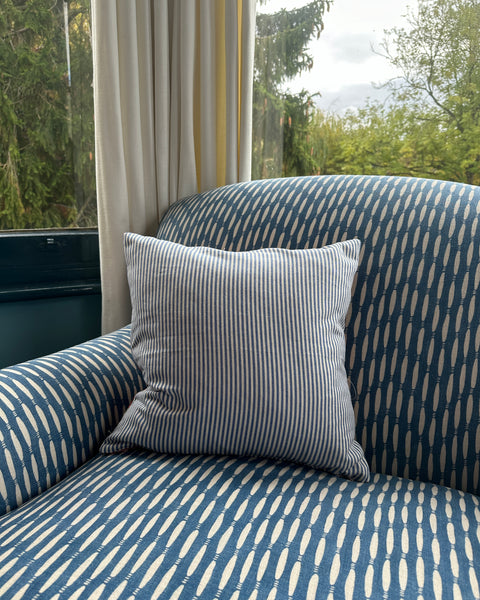 Colefax & fowler cushion with stripe back