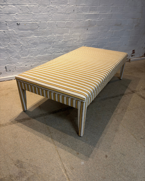 Vanrenen Hanbury, Standen stripe in Saffron - Honey ottoman