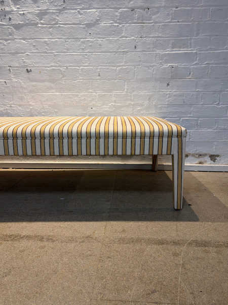 Vanrenen Hanbury, Standen stripe in Saffron - Honey ottoman