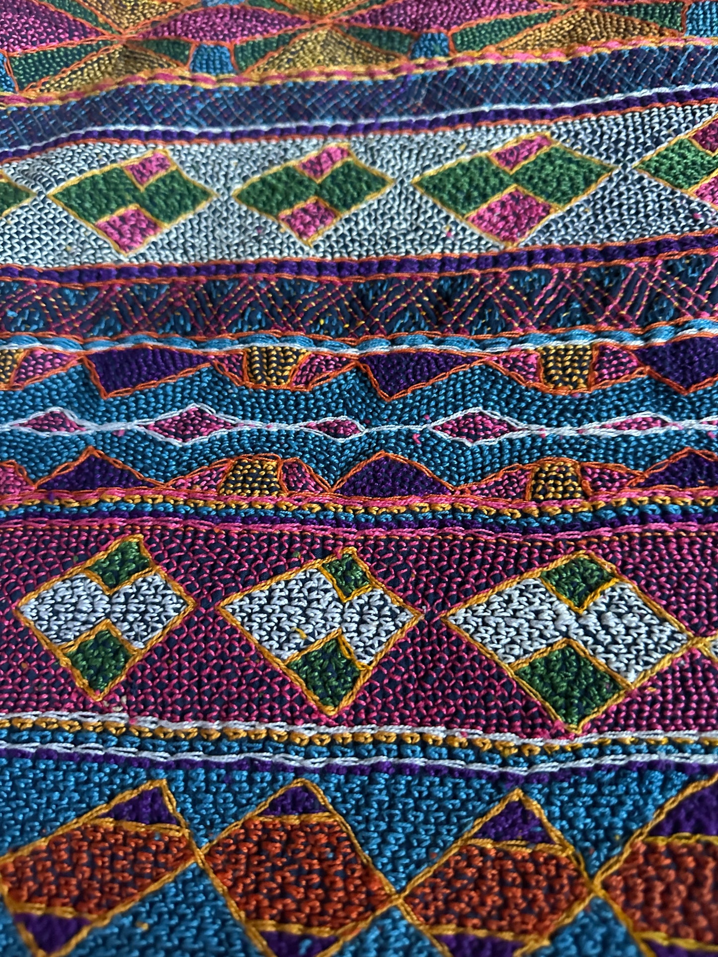 Incredible Rare Antique Embroidered Quilt from the Sindh Valley, Pakistan | Very special Bedcover, curtain, wall hanging or we can make it into an ottoman or headboard for you