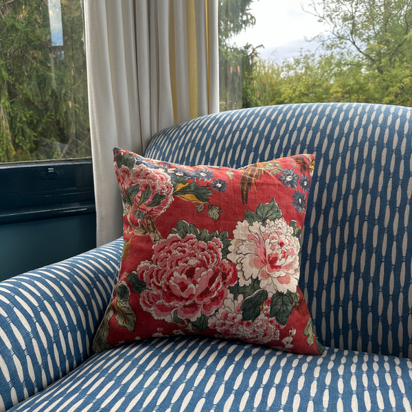 Colefax & fowler cushion with stripe back