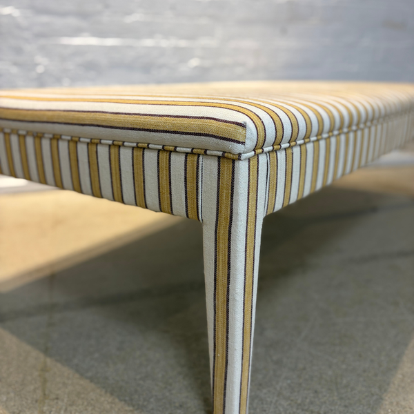 Vanrenen Hanbury, Standen stripe in Saffron - Honey ottoman