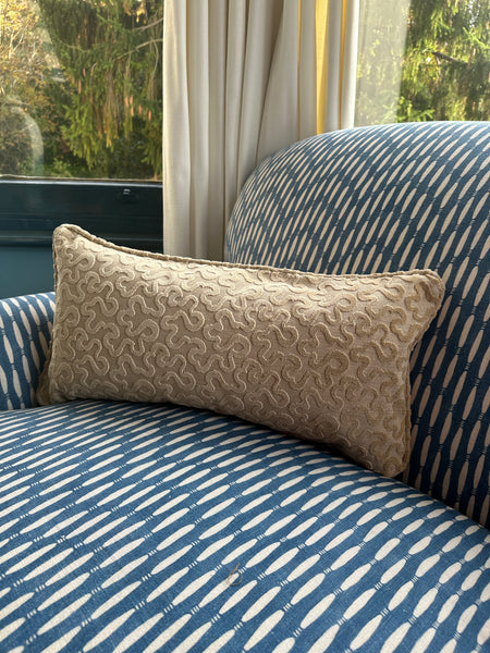 Schumacher mini bolster cushion