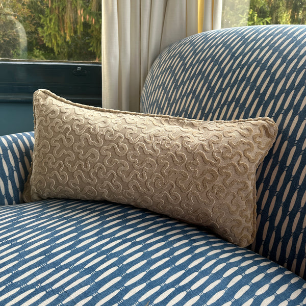 Schumacher mini bolster cushion