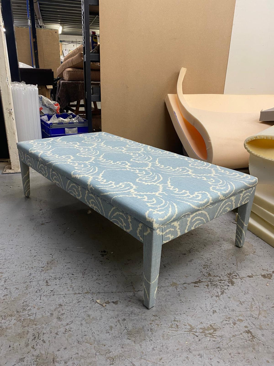 Bespoke Honey Upholstered Coffee Table Ottoman