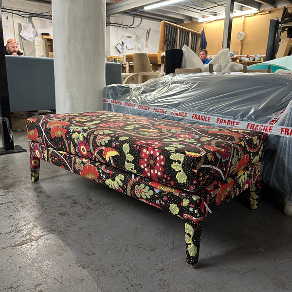 Custom Honey Lux Ottoman