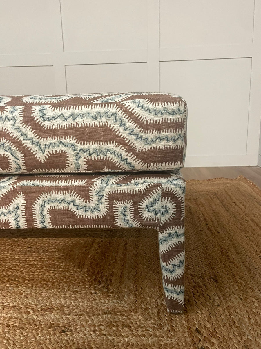 Custom Honey Lux Ottoman