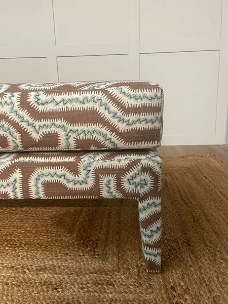 Custom Honey Lux Ottoman