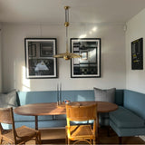 Our corner banquette seating