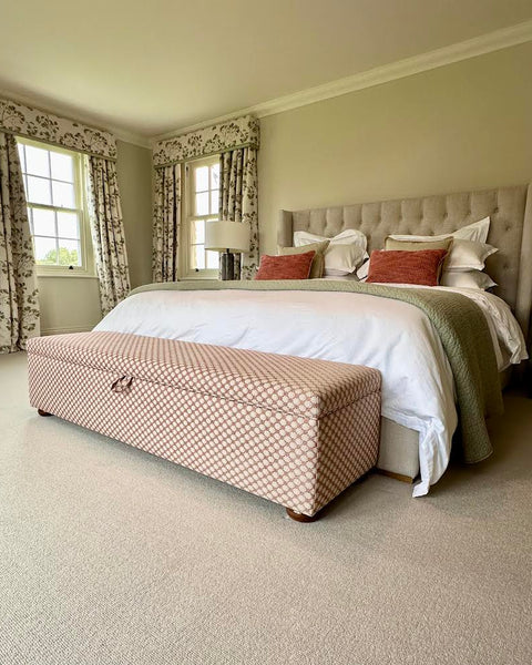 Bespoke Zoey End of Bed Storage Ottoman In Any Fabric