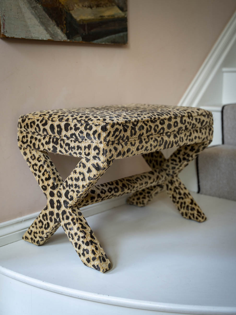 Eva X Stool In Any Fabric The House Upstairs - Main Image