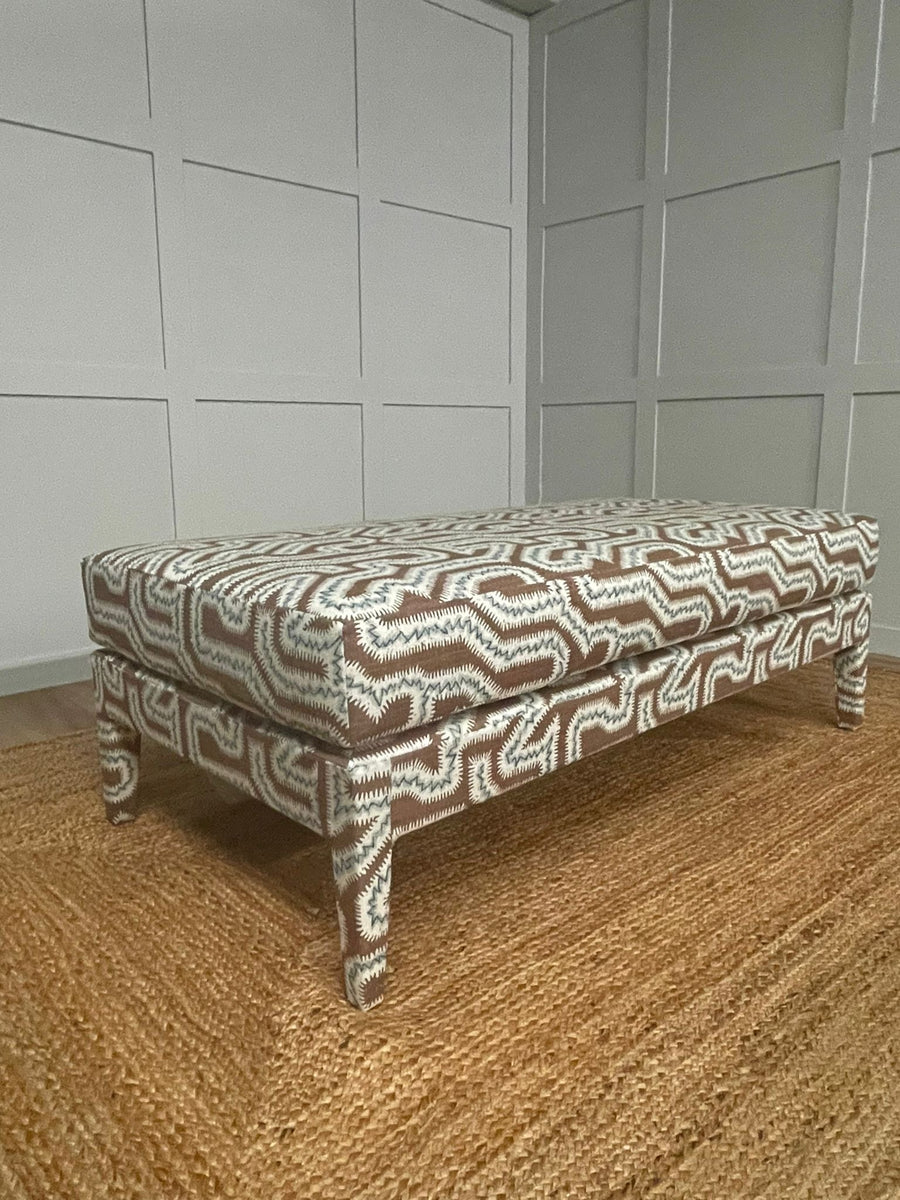 Custom Honey Lux Ottoman