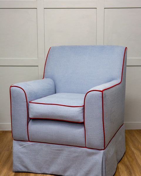 Bespoke Elle Armchair & Footstool In Your Choice of Fabric