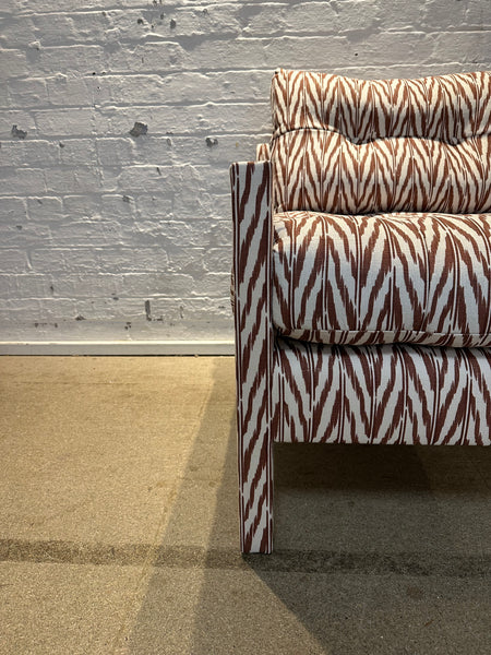 Kate Parson Chair in Helene Blanche Painted Ikat Siena