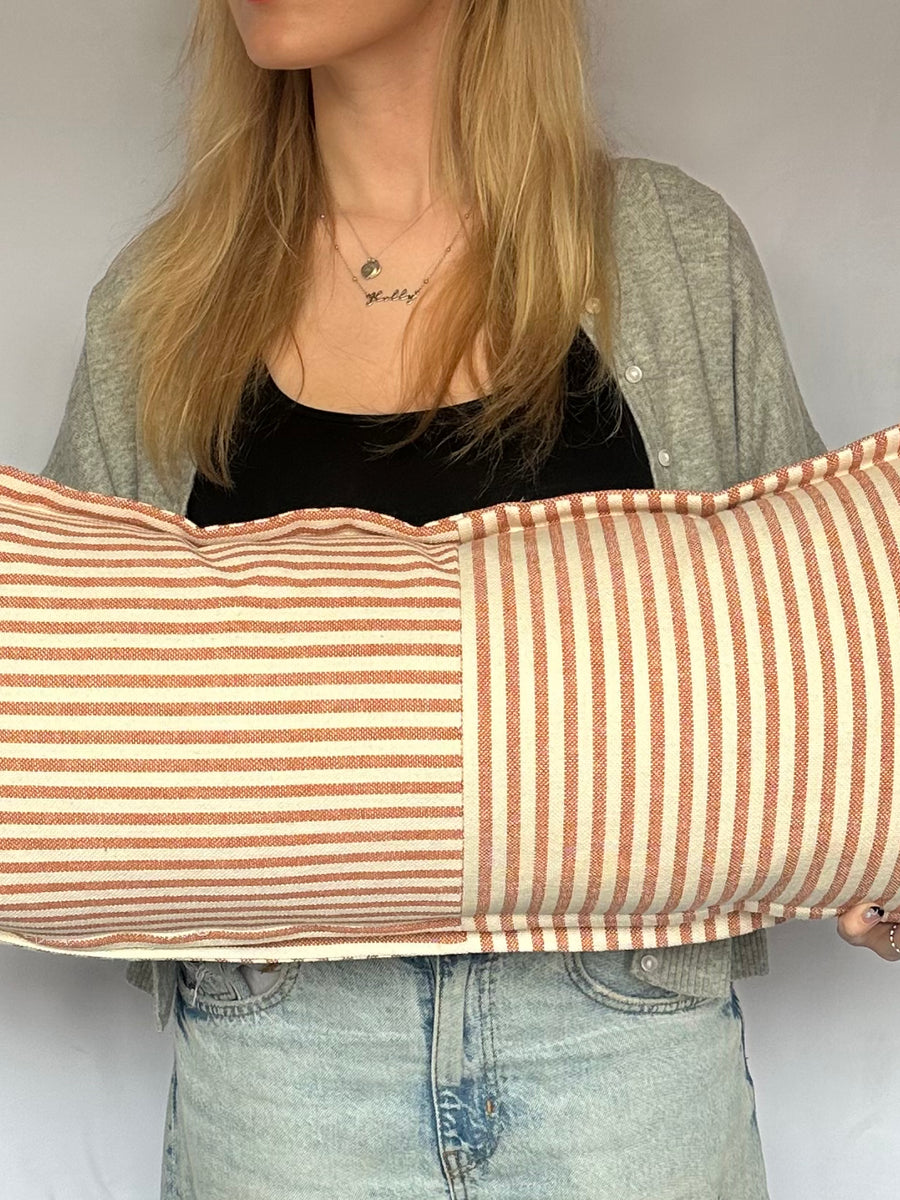 Directionless Heavy Linen Woven Bolster 90 x 35 cm