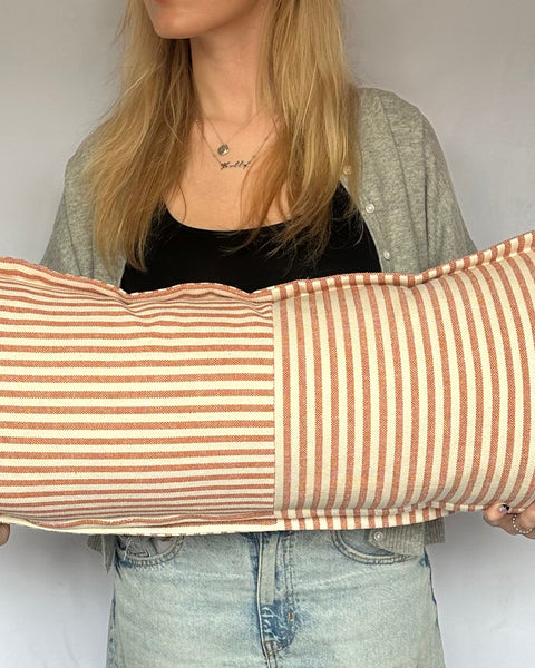 Directionless Heavy Linen Woven Bolster 90 x 35 cm