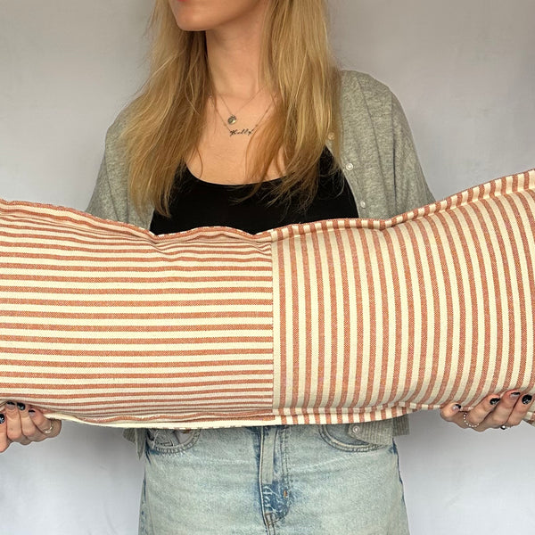 Directionless Heavy Linen Woven Bolster 90 x 35 cm