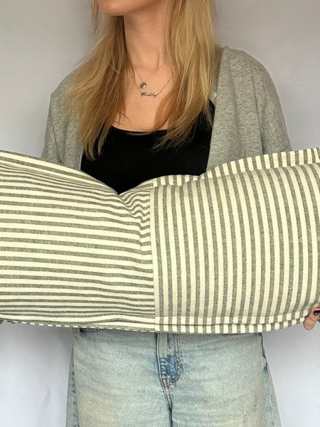 Directionless Heavy Linen Woven Bolster 90 x 35 cm
