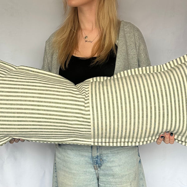 Directionless Heavy Linen Woven Bolster 90 x 35 cm