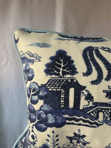 Beata Heuman Willow Lumbar Cushion 40 x 30 cm